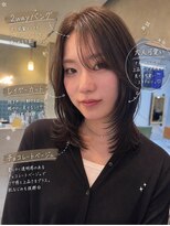 シークス(SYKTH.)&nbsp;2wayバンク×レイヤーカット×チョコレートベージュ