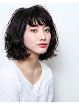 ニコヘアー(niko hair) くせ毛風ミディアム▼LINEID@vey3047y