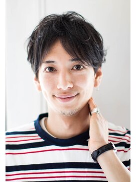 テラス 銀座(terrace) 黒髪ラフカールセンターパート