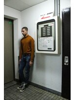 メリケンバーバーショップ フクオカ(MERICAN BARBERSHOP FUK)&nbsp;テクノサイドパートショートセミウェットワイルドアップバング12