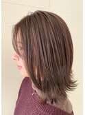 『 レイヤーミディ×オリーブベージュ 』切りっぱなしstyle☆