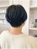 福山市美容室Caary人気 かっこいいスッキリハンサムショート