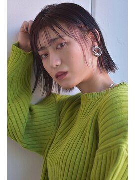 イースエモーション(ease et motion) 【ease et motion】ぷつっとボブ インナーカラー シースルー