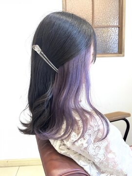 クアトログランシュ ひたちなか店(QUATRO×GranCieux) インナーカラー×ラベンダー