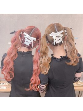 ヘアメイクアンドセットサロン リッコ(Hair make&set salon Ricco) レースアップツインテール