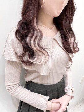 ランテルディ 渋谷(LANTERDIT) 【LANTERDIT】ピンクブラウン♪イヤリングカラーエクステ/Risa