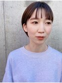 【なかじま ひびき】大人かわいいシースルーバング×ミニボブ