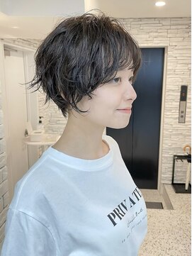 ヘアメイク シンズ レインボー(Hair Make SHIN'S RAINBOW) ショートボブ/大人巻き/ぷつっとボブ/ナチュラルモード/高松