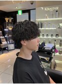 波巻きスパイラルパーマ　波巻きパーマ　スパイラルパーマ