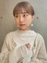 アッシュ 笹塚店(Ash)&nbsp;ミニウルフ/くすみブルー/イヤリングカラー/韓国ヘア[U24/笹塚]