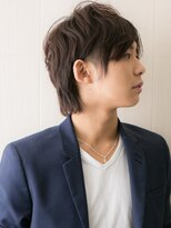 モッズヘア メン 新所沢店(mod's hair men)&nbsp;長め前髪とでアッシュオリーブで軽いウルフショートa新所沢