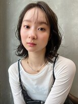 パープルニュアンスのカラーレスメイク
