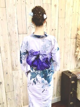 ヘアースペース ムーン(Hair Space MOON) ゆかたの着付けとヘアセットは岡山表町のヘアースペースムーンへ