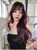 韓国ヘアーハッシュカットレイヤーカットグレージュブリーチ無し