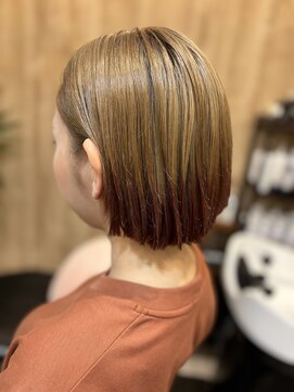 バドゥ(bud) 裾カラー×カシスピンク