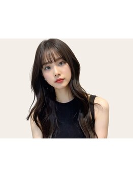 顔周りのカット技術で理想の韓国へア!ブリーチなしカラーで透明感[池袋/池袋駅/ブリーチなし/韓国/顔周り]