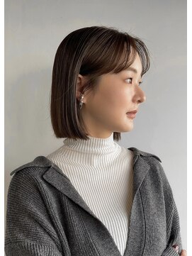 サンクス イース(SANKS . iisuu) ベージュブラウン×bob