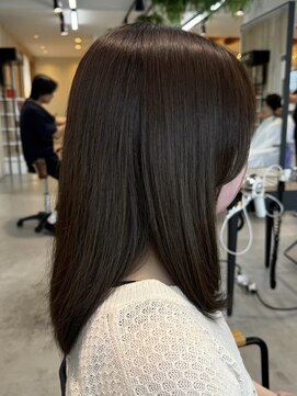 グランデュール 東静岡池田店(GRANDEUR) ミルクティーベージュダブルカラーケアブリーチハイライトカラー