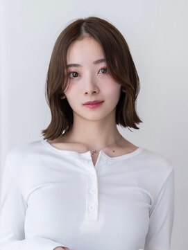 メゾンバイハバナ(maison by HAVANA) 20代30代大人かわいいこなれミディくびれレイヤーベージュカラー