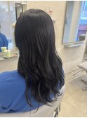 髪質改善カラー×艶髪×暗髪×寒色カラー×ブルーブラック×神戸