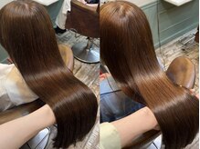《美髪縮毛矯正》髪質改善では解決出来ない癖毛にお困りの方　髪にハリとコシを与える酸性ストレートが◎