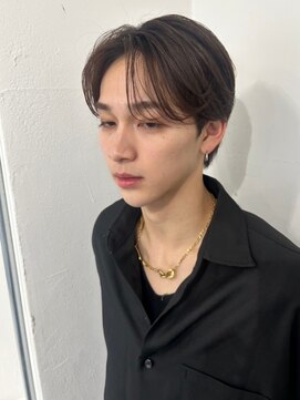 ポーチバイハニー オモテサンドウ(PORCH by HONEY omotesando) 刈り上げセンターパートカルマパーマ韓国マッシュかき上げ3