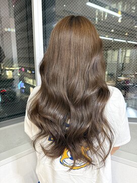 ミョンシル ブリーチなしオリーブグレージュ