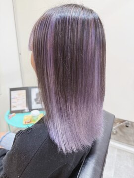 エン(eNN) パープルグラデーション・紫カラー・バレイヤージュ