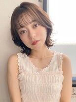 アグノス 青山(Agnos) ココアベージュグラゲヘアーくびれ小顔オリーブグレー