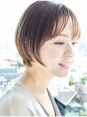 ボブ前髪あり前髪なし面長丸顔/30代/40代/50代/ショート【高橋】