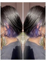 アットティー 金沢文庫(at tee...)&nbsp;【at tee...】ミニボブ×インナーカラー×ブルーバイオレット