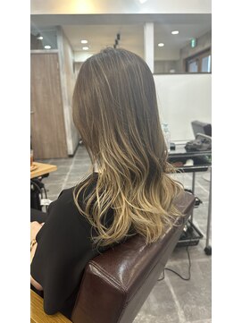 アムレヘアーエタ(amule hair eta) 【amule hair eta】バレイヤージュ　ダブルカラー