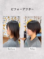 アンメリーアン(Ann merry ann)&nbsp;三上　ショートカット　ビフォーアフター