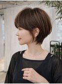 軽やか質感ショートボブ