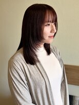 ヒントステーション(HINTSTATION) 〈浅草美容室〉顔まわりレイヤー×ピンクベージュ