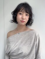 アクシス カリヤ(`AXIS KARIYA)&nbsp;ミルクティーブロンド/ダークブルー/デジタルパーマ/刈谷/安城