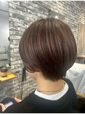 白髪ぼかしハイライト×グレージュ/ダブルカラーブリーチ