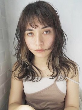 トレヘアー 京都 烏丸(tRe hair) レイヤーカット　ハイライト　インナーカラー　イルミナ　韓国