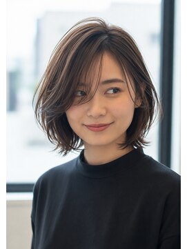 レフラム 亀有駅 亀有北口店(le:fro:m) ショートボブ髪型20代30代40代50代前髪あり前髪なし面長丸顔亀有