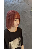 ギア(GEAR)&nbsp;Wカラー ブリーチカラー　ピンクカラー　10代　20代