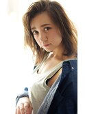 【RIMA】 外国人風☆ノームコアなセミディ×ミルクティーカラー