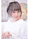 【メイズ東中野・鍛原志行】ボブのサイド編み込みアレンジ