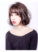 ふんわり動くボブ×バイオレットアッシュ