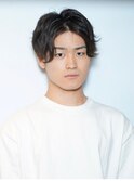 サイドパートショートネープレスツーブロック