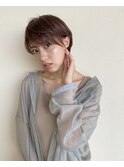 透け感ショート