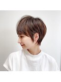 似合わせカットアースカラーくびれヘア地毛風カラー渋谷韓国