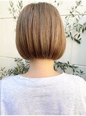 ミニボブ×ハイトーン×シナモンベージュ