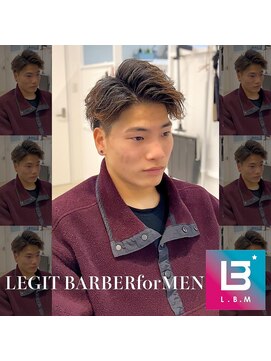 レジット メンズ ヘアサロン(LEGIT MEN's HAIR SALON) 七三パートアップバング