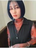 ブリーチあり濃いめブルーカラー★