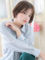 モッズ ヘア 福岡姪浜店(mod's hair) mod's姪浜/透明感プラチナベージュ前下がり大人ショートボブa